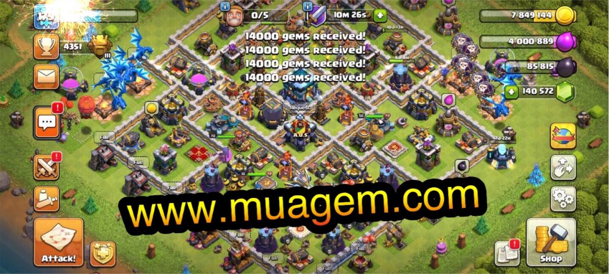 Nạp Game Clash of Clans